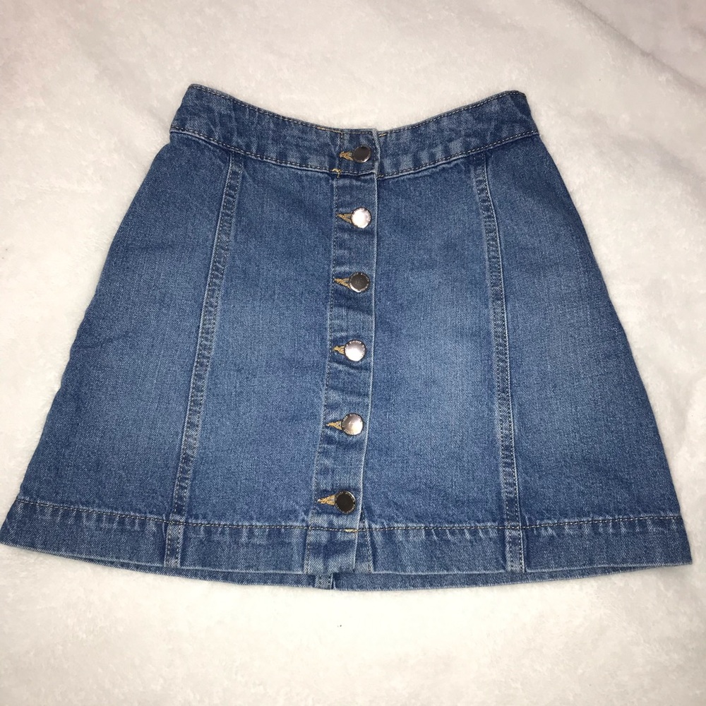 High waisted A-line skirt